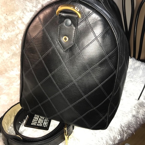 Chanel Lambskin  Boston Weekender Duffel bag SOLD - Picture 4 of 15